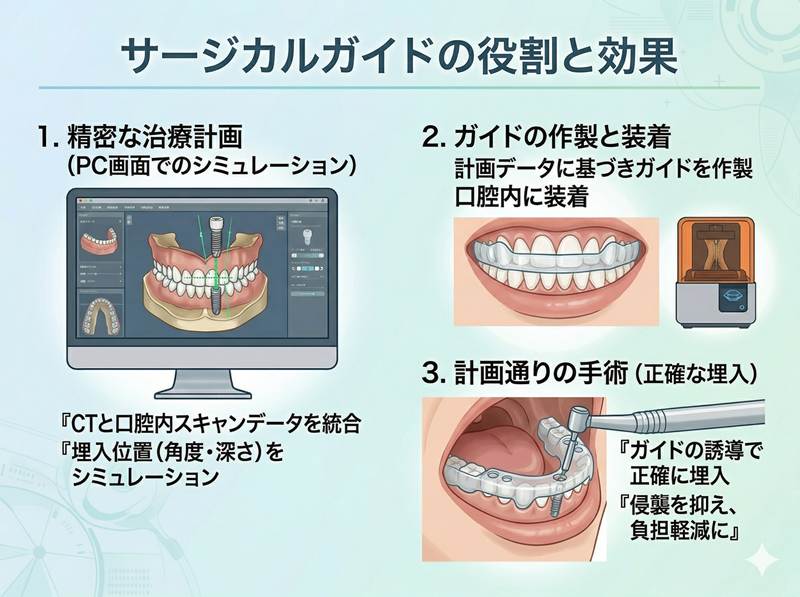サージカルガイドの解説図
