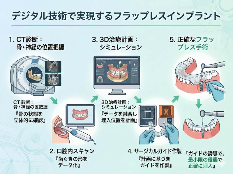切らないインプラント解説図２